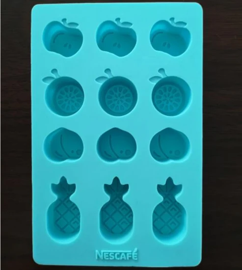 Customized Logo Silicone Fruit Novelty Mini Ice Cube Trays Chocolate Silicone Mold